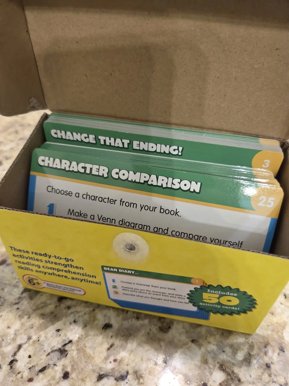 Lakeshore Quick Pick Reading Comprehension Student Activity Cards DD293 50 Cards
